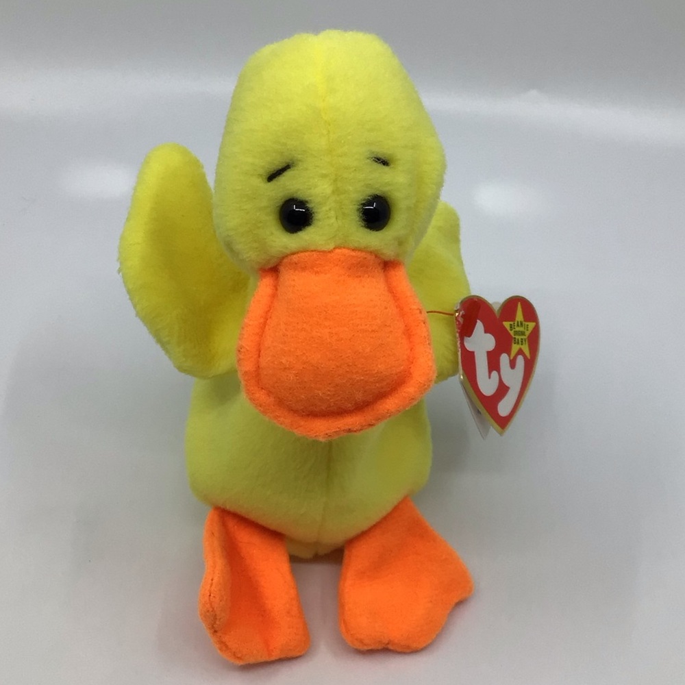 Quackers the duck Beanie Baby